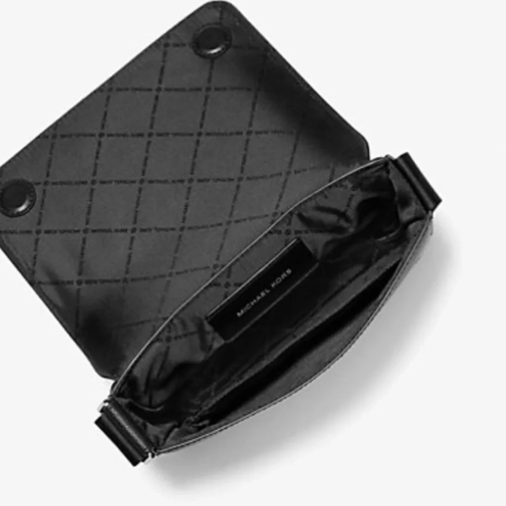 Michael Kors Black and White Crossbody Bag with pouch